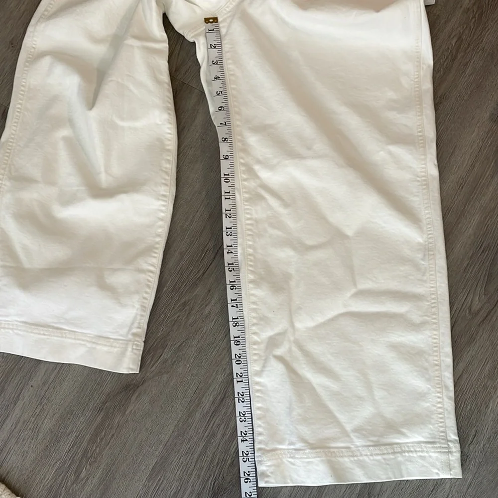NWT NEW‎ | Madewell The Curvy Perfect Vintage Wide-Leg Crop Jean Tile White 31 - Picture 12 of 13